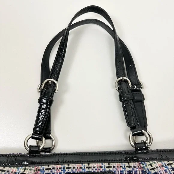 Coach Gallery Multicolored Herringbone Tweed Tote Bag - Picture 2 of 16